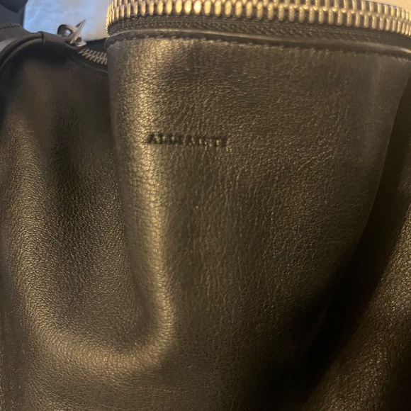 All Saints hobo shoulder or crossbody all leather large  bag - Picture 2 of 10